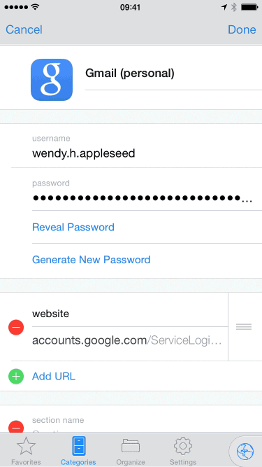 sign in to 1password